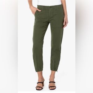 Liverpool crop utility pants with zipper at hem women’s 10/30